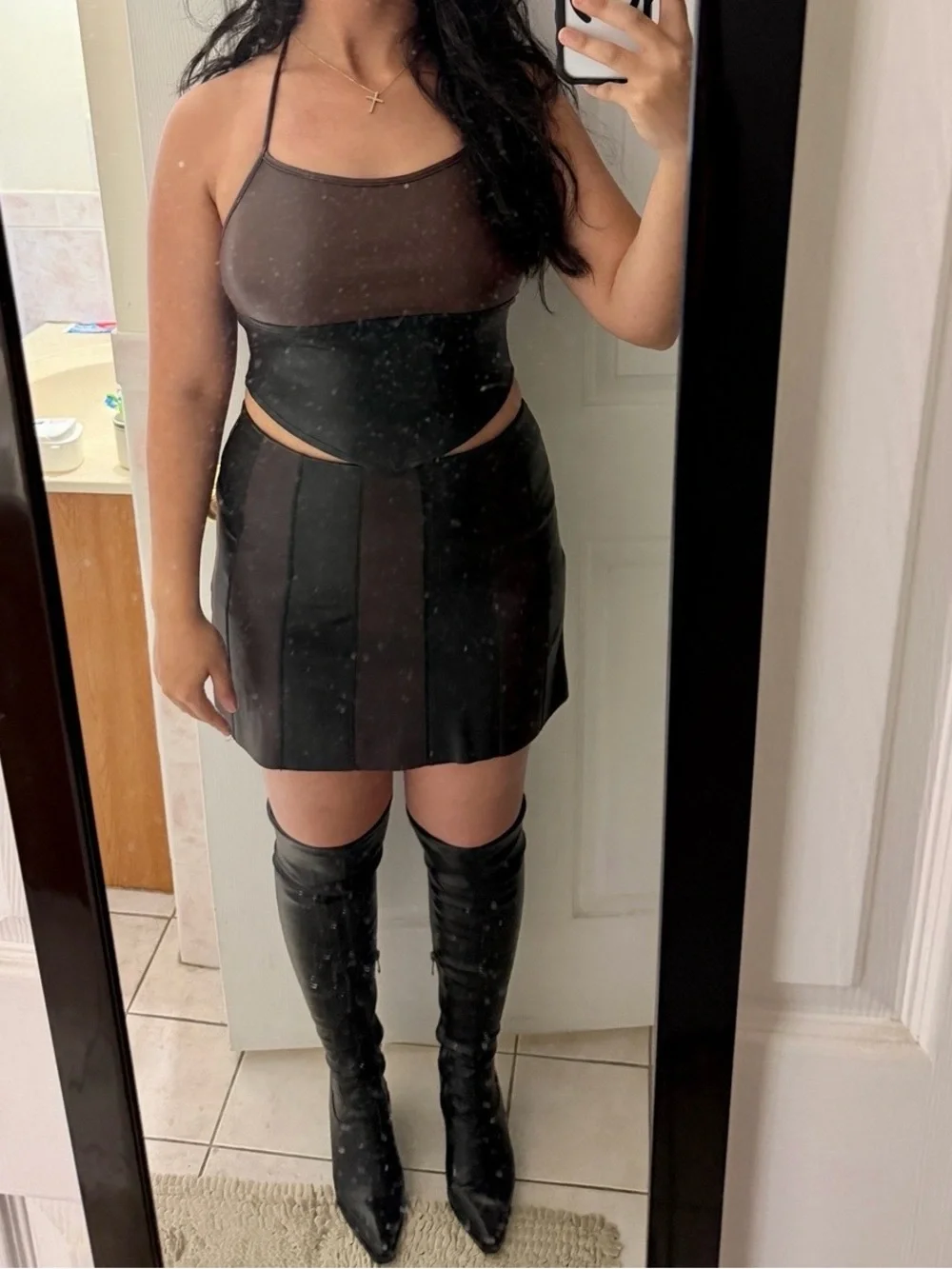 Two Piece Leather Set - Picture 2 of 2